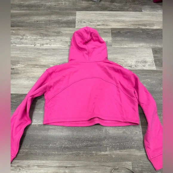 NEW with tags Lululemon All Yours Cropped Hoodie Sonic Pink - Picture 5 of 10